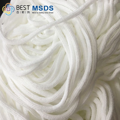 La banda di corda elastica della corda del cavo del giro bianco di nylon dell'elastam lega 2.5mm con un nastro 2.8mm 3mm