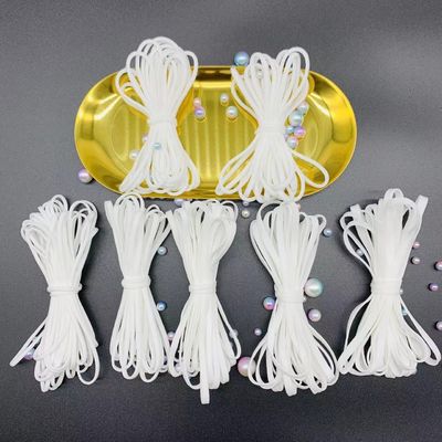 Nylon dell'elastam intorno al nastro elastico 2.5mm della banda di corda del cavo della corda di Earloop 3mm 4mm 5mm 6mm
