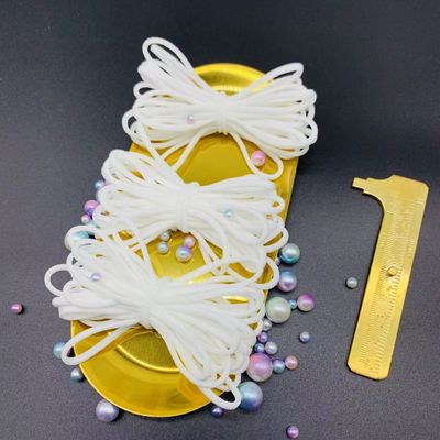 Nylon dell'elastam intorno al nastro elastico 2.5mm della banda di corda del cavo della corda di Earloop 3mm 4mm 5mm 6mm