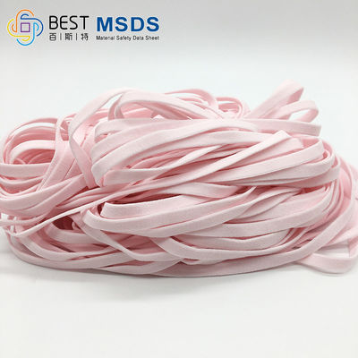 Banda elastica rosa per la larghezza di Earloop 5mm della maschera