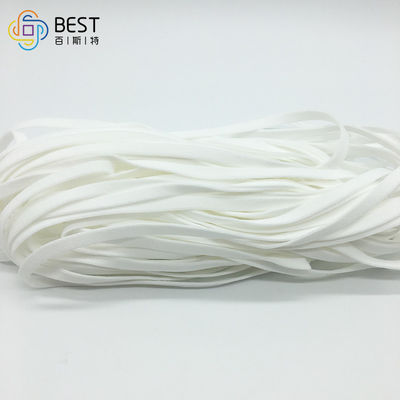 Morbidezza elastica rotonda nera 3mm elastica non tessuta della corda del cavo del ciclo 3.5mm dell'orecchio della maschera di protezione
