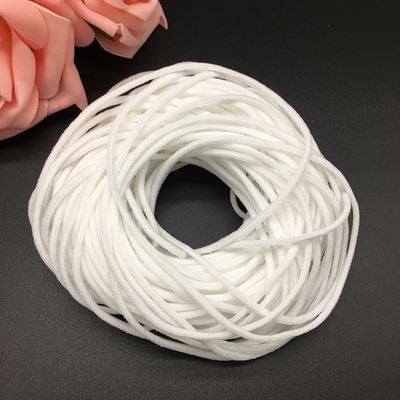 Giro di nylon medico dell'elastam del cavo dell'elastico della maschera di protezione e del poliestere di EarLoop della banda della tessitura