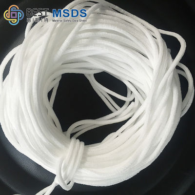 Giro di nylon medico dell'elastam del cavo dell'elastico della maschera di protezione e del poliestere di EarLoop della banda della tessitura