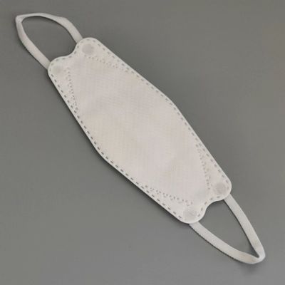 L'orecchio elastico di usura morbida avvolge il cavo bianco della banda elastica per la maschera del bambino KF94
