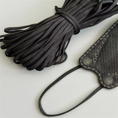 L'orecchio elastico piano avvolge la maschera di protezione di Po Corea KF94 del nero della banda   2.5-7mm