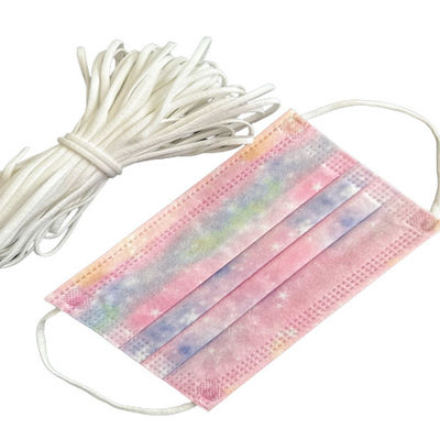 piano bianco di 3.0mm intorno alla morbidezza elastica della corda di Earloop intorno a cavo elastico per le maschere di protezione