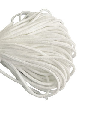 2.5mm 3mm 1/8&quot; banda elastica rotonda per la maschera di protezione medica 3ply di Earloop
