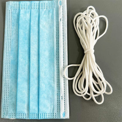 2.5mm 2.8mm 3mm 3/16&quot; filo bianco a 1/8 pollici della banda elastica di Earloop del giro per la maschera