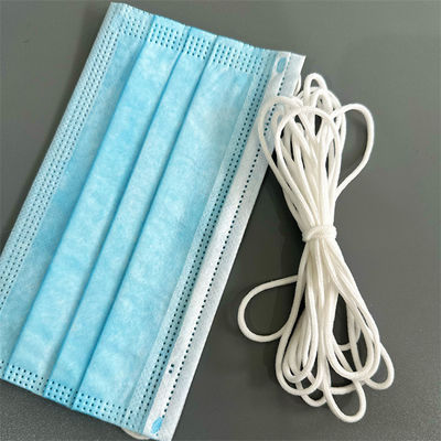 4 mm 2,8 mm 2 mm 2,5 mm 3 mm Morbida fascia elastica tonda in poliestere bianco