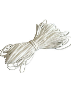 Cavo elastico non tessuto del PPE Earloop dei pp per la maschera di protezione 3.5-5.0MM bianchi
